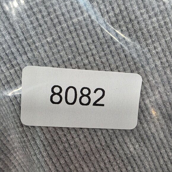 Womens Gray Intriguing Threads Waffle Knit Thermal Shirt Crew Neck Long Sleeve S - Picture 9 of 9